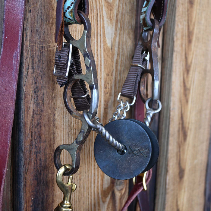 Classic Equine Sherry Cervi Twisted Wire Snaffle Bridle Rig w/Browband Headstall