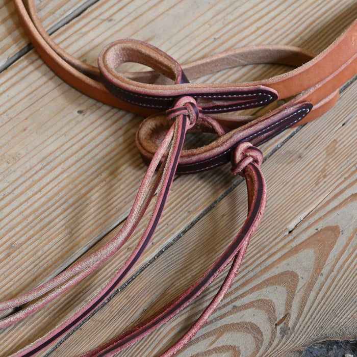 Ross Bullinger 7' 2" Roping Reins w/Pinapple Knots Tack - Reins Ross Bullinger