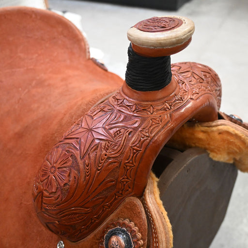 16" TESKEY'S TEAM ROPING SADDLE Saddles - New Teskey's Saddlery