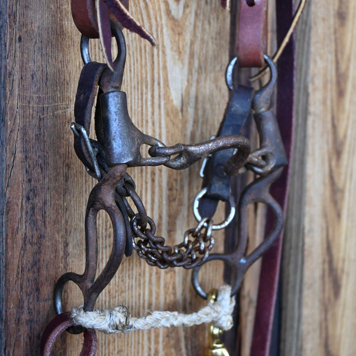 Dutton Ported Chain Bridle Rig w/Single Ear Headstall