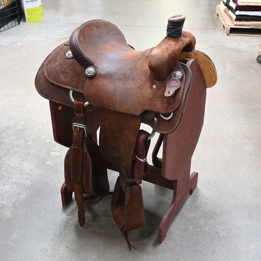 15" USED NRS ROPING SADDLE
