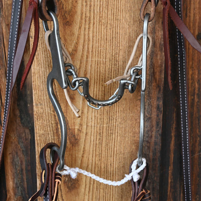 Gordy Alderson Ported Chain Bridle Rig w/All New Leather