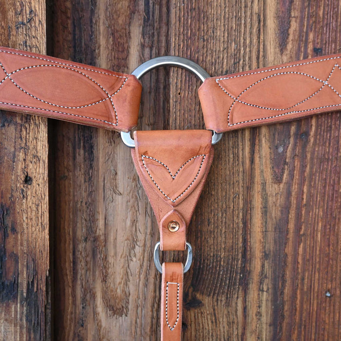 Ross Bullinger 2 1/4" 3-Piece Gunslinger Stitch Breast Collar 101 Tack - Breast Collars Ross Bullinger
