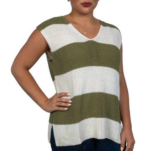 Striped Sweater Vest WOMEN - Clothing - Tops - Sleeveless In February