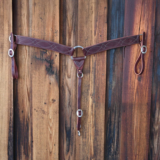 Ross Bullinger 2 1/4" 3-Piece Gunslinger Stitch Breast Collar 106 Tack - Breast Collars Ross Bullinger