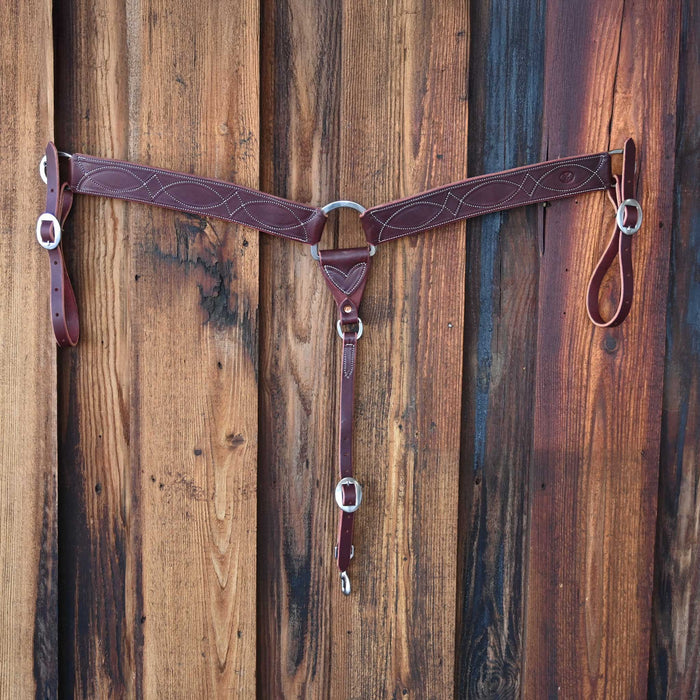 Ross Bullinger 2 1/4" 3-Piece Gunslinger Stitch Breast Collar 106 Tack - Breast Collars Ross Bullinger