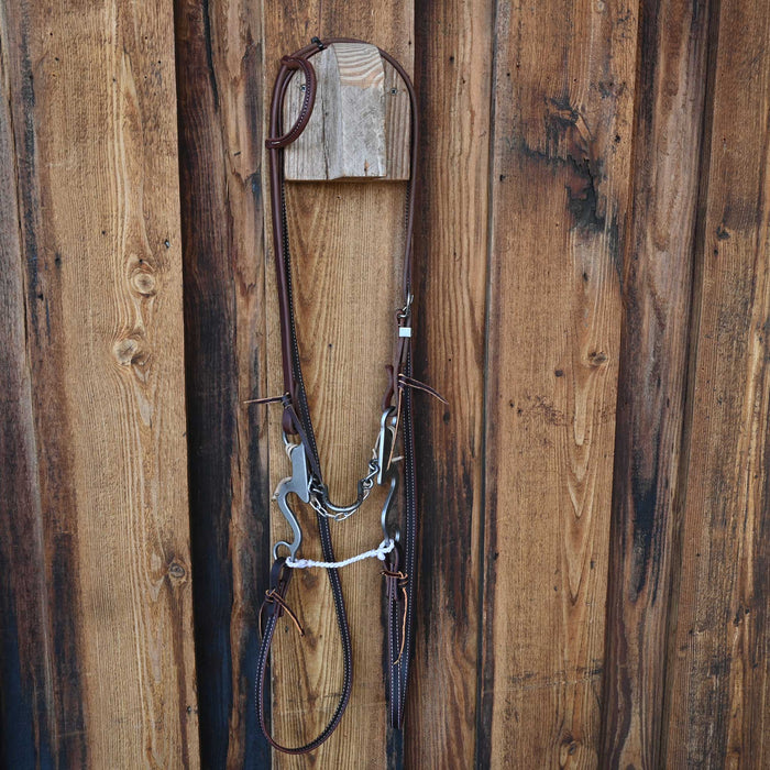 Gordy Alderson Ported Chain Bridle Rig w/All New Leather