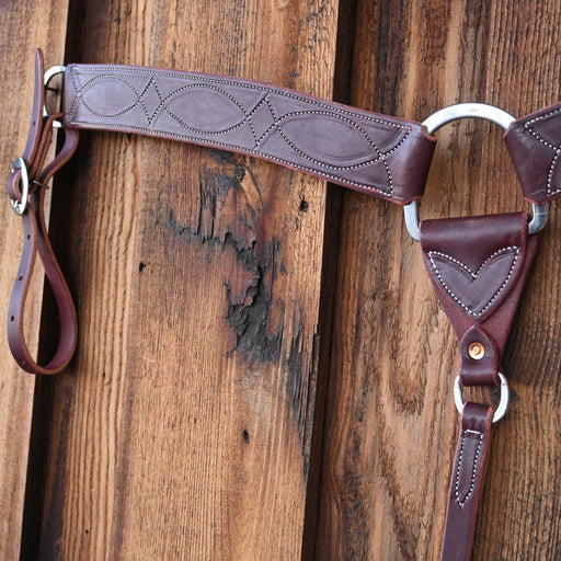 Ross Bullinger 2 1/4" 3-Piece Gunslinger Stitch Breast Collar 106 Tack - Breast Collars Ross Bullinger