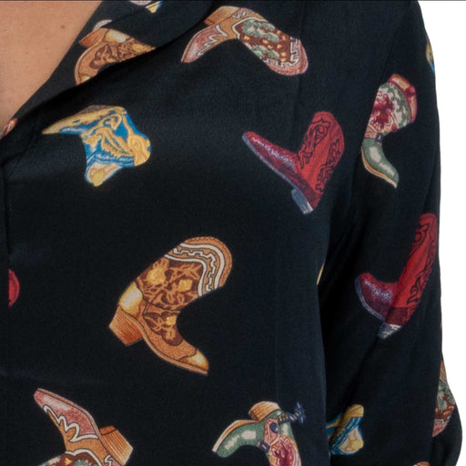Catherine Gee Daria French Cut Silk Blouse WOMEN - Clothing - Tops - Long Sleeved Catherine Gee