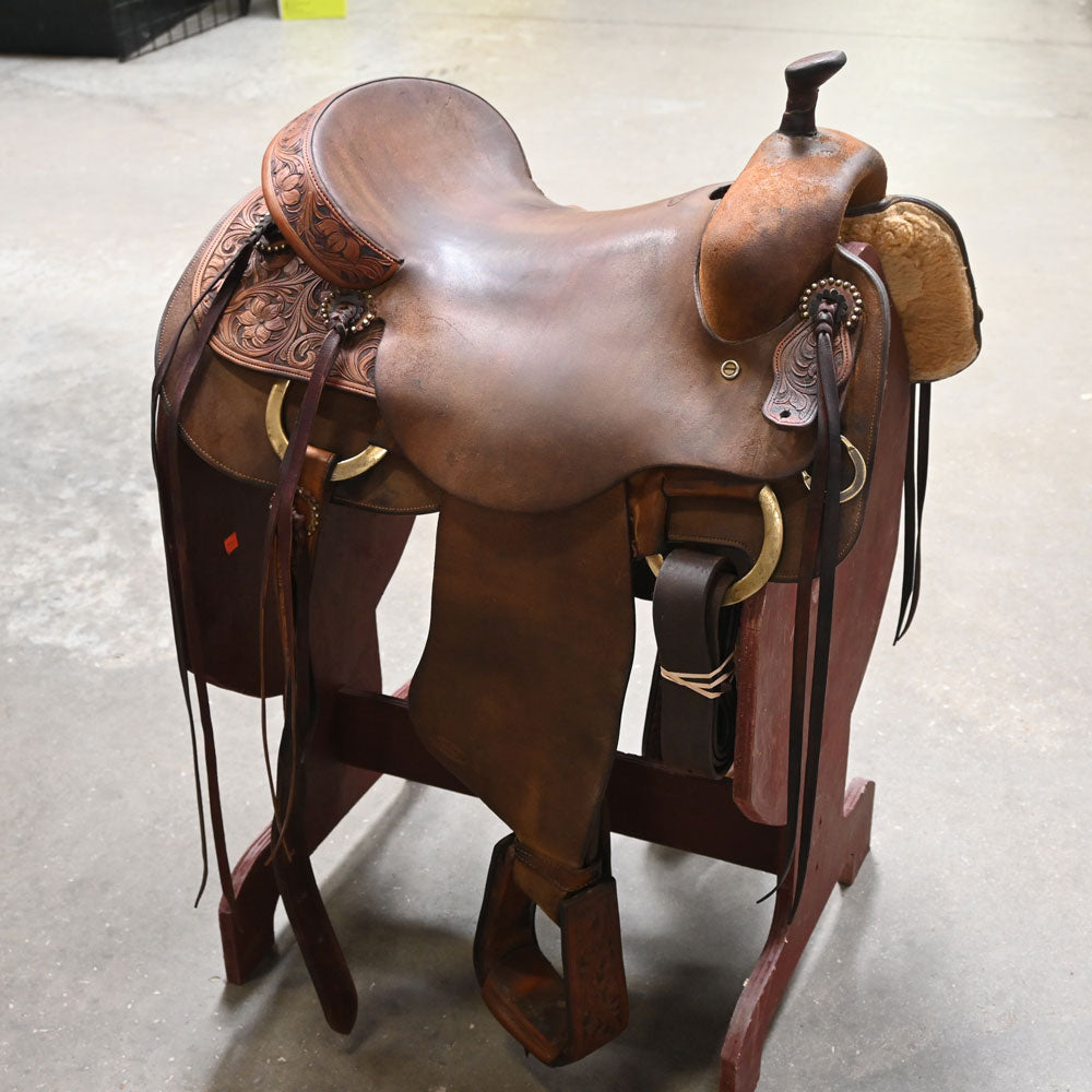 15.5" USED MONTY REEDY RANCH SADDLE