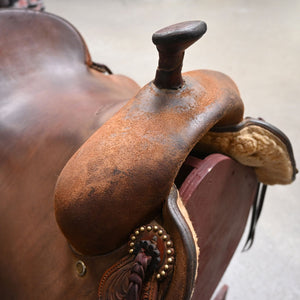 15.5" USED MONTY REEDY RANCH SADDLE Saddles Monty Reedy