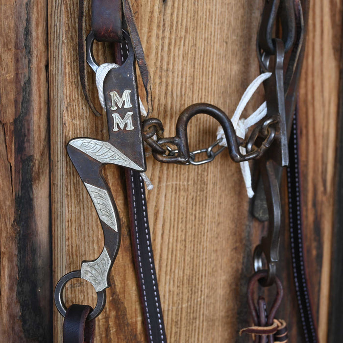 Jesse Hoover Ported Chain Bridle Rig w/Split Ear Headstall