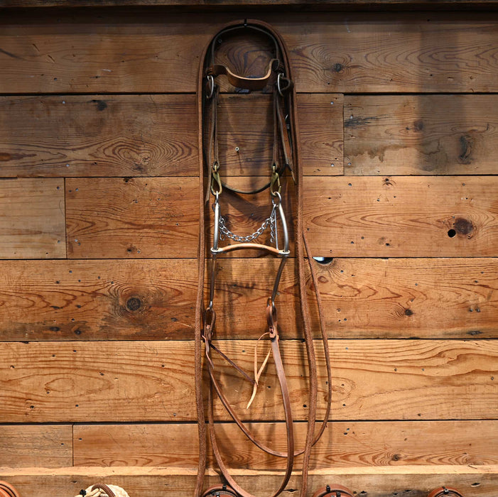 Copper Mullen Gag Bridle Rig w/ Browband Headstall Tack - Rigs MISC