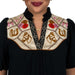 Puff Sleeve Embroidered Top - Black WOMEN - Clothing - Tops - Short Sleeved THML Clothing