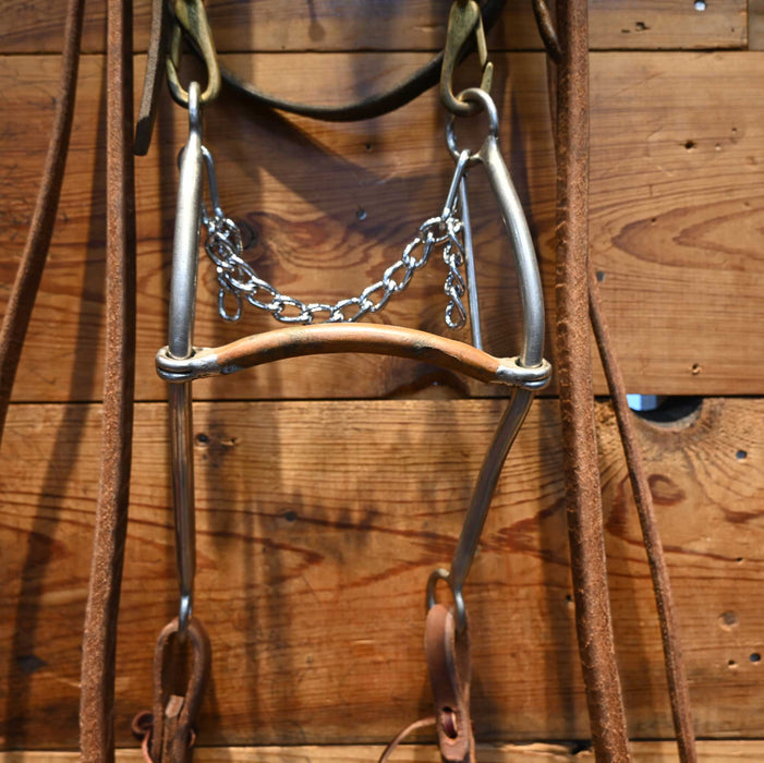 Copper Mullen Gag Bridle Rig w/ Browband Headstall Tack - Rigs MISC
