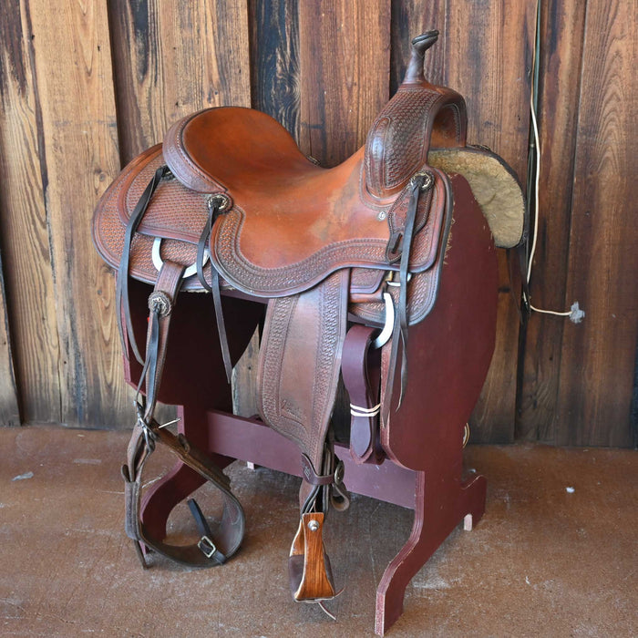 16" USED JEFF SMITH CUTTING SADDLE