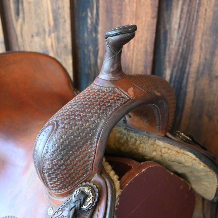 16" USED JEFF SMITH CUTTING SADDLE