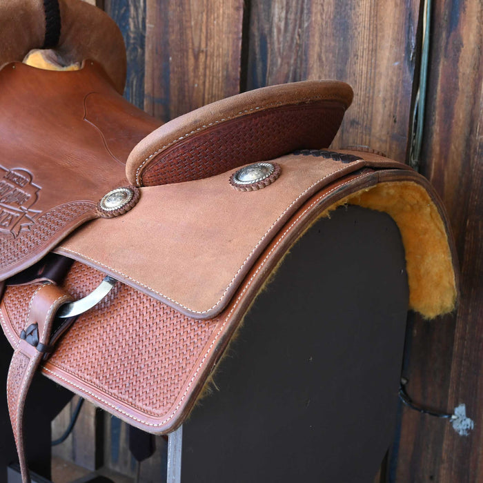 16" USED BOB'S CUSTOM CUTTING SADDLE