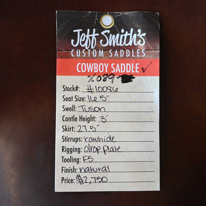 16.5" USED JEFF SMITH COWBOY SADDLE