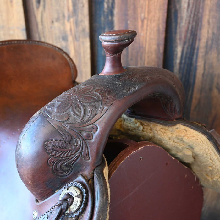 16.5" USED JEFF SMITH COWBOY SADDLE