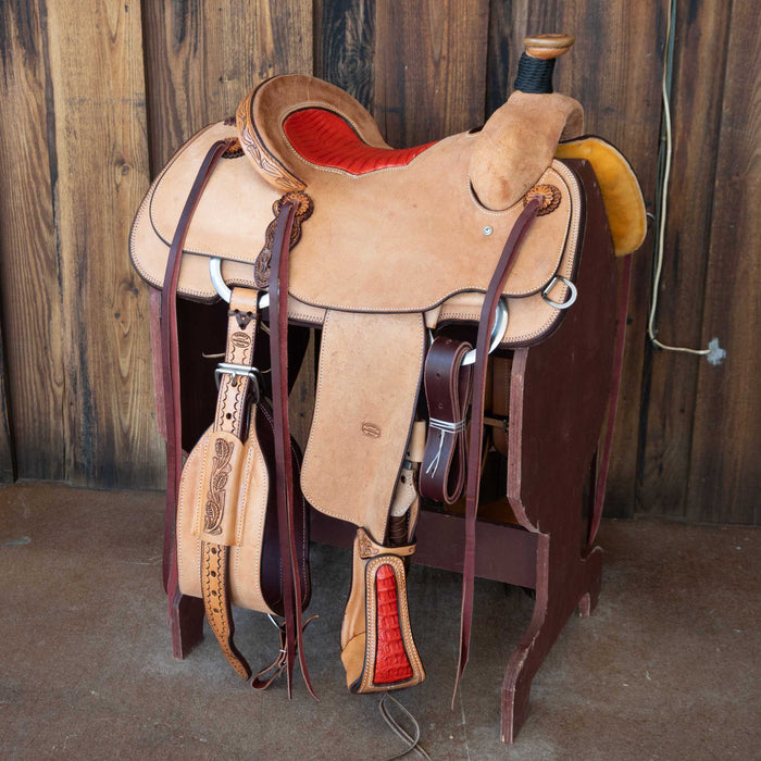 14.5" TESKEY'S TEAM ROPING SADDLE Saddles - New Teskey's Saddlery