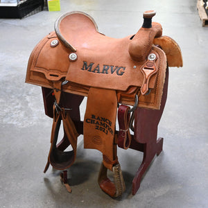 17" USED TESKEY'S ROPNG SADDLE