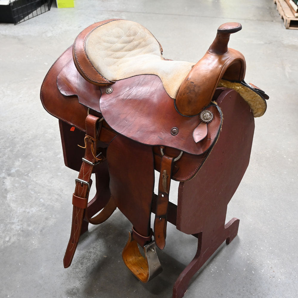 17" USED ROPING SADDLE