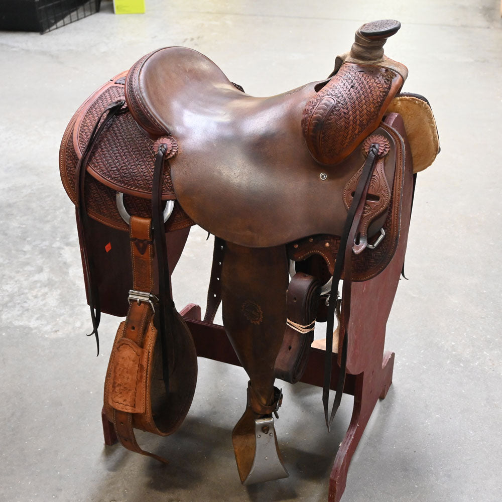 15.5" USED JEFF SMITH RANCH SADDLE