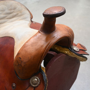 17" USED ROPING SADDLE
