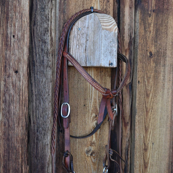 Twisted Wire Dogbone Bridle Rig w/Browband Headstall Tack - Rigs misc