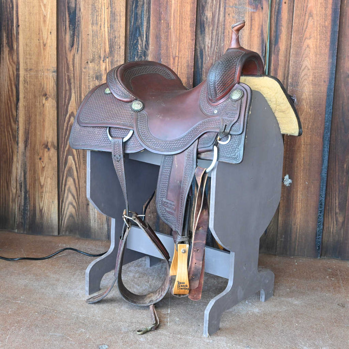 16.5" USED JEFF SMITH BUSTER WELCH CUTTING SADDLE