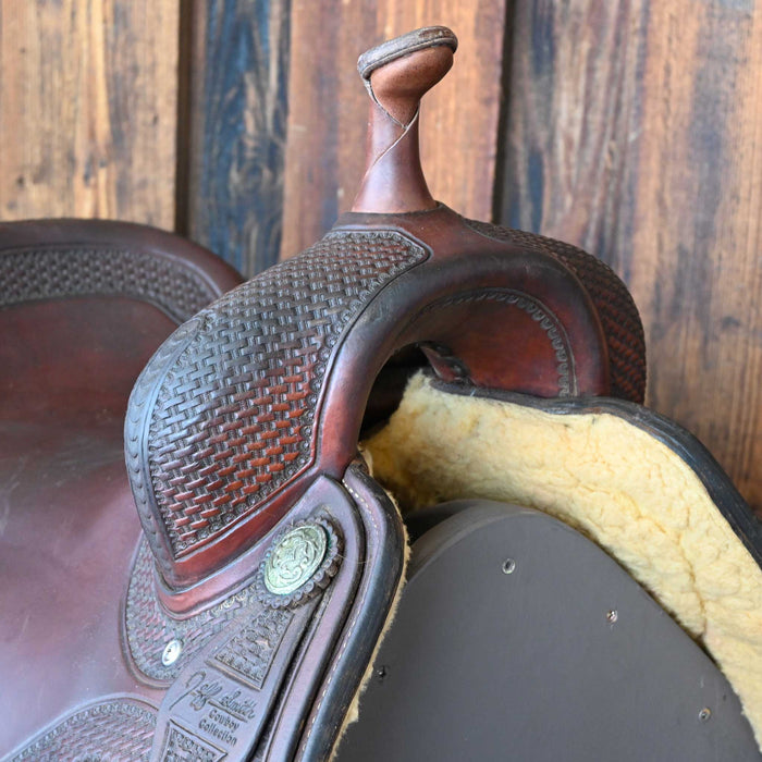 16.5" USED JEFF SMITH BUSTER WELCH CUTTING SADDLE