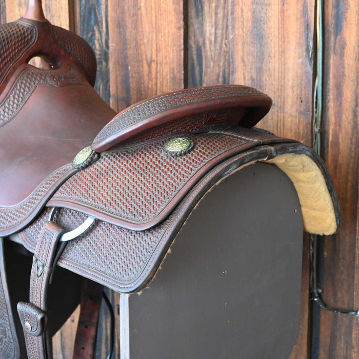 16.5" USED JEFF SMITH BUSTER WELCH CUTTING SADDLE