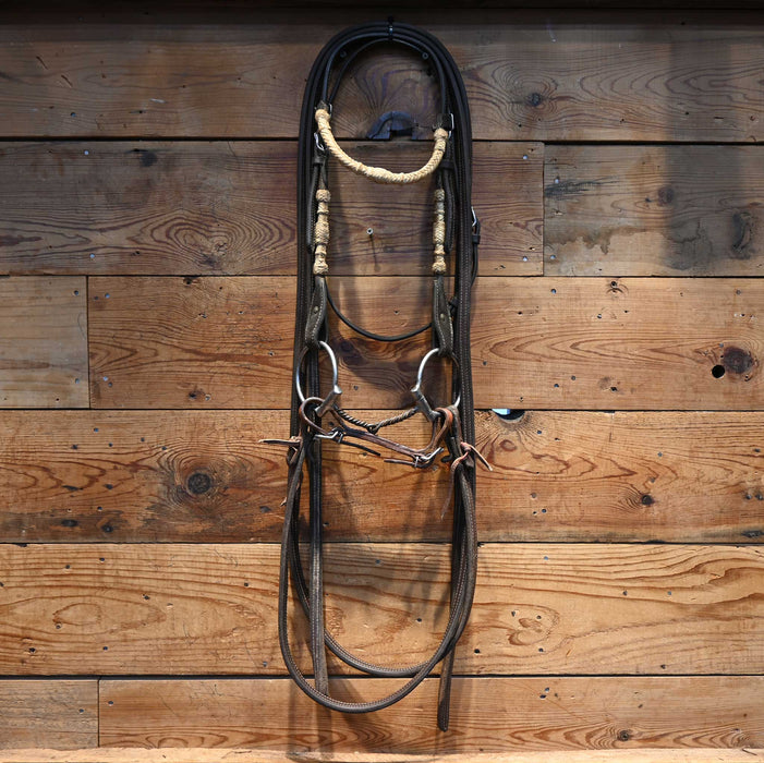 D-Ring Twisted Snaffle Bridle Rig w/ Browband Headstall