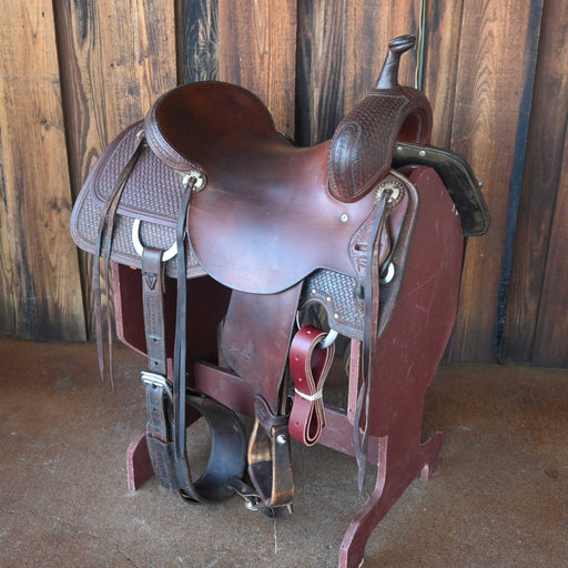 16.5" USED JEFF SMITH BUSTER WELCH CUTTING SADDLE Saddles - Used Jeff Smith