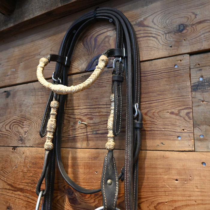 D-Ring Twisted Snaffle Bridle Rig w/ Browband Headstall