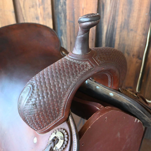 16.5" USED JEFF SMITH BUSTER WELCH CUTTING SADDLE Saddles - Used Jeff Smith