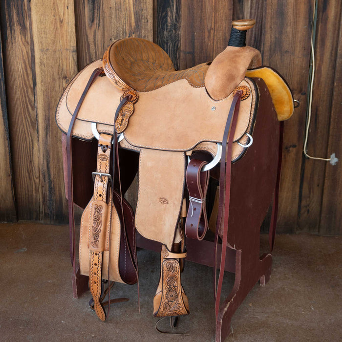 14" TESKEY'S TEAM ROPING SADDLE