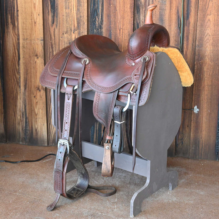 15.5" USED JEFF SMITH BUSTER WELCH CUTTING SADDLE