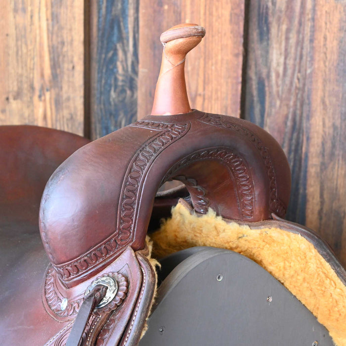 15.5" USED JEFF SMITH BUSTER WELCH CUTTING SADDLE