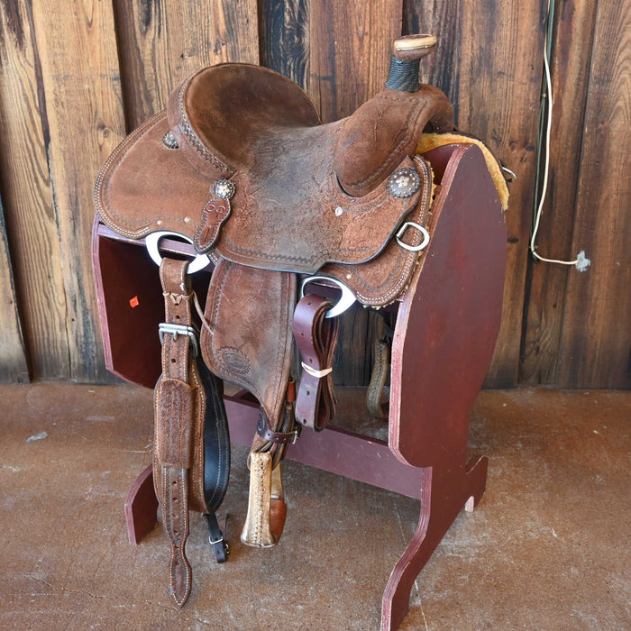12" USED PATRICK SMITH TEAM ROPING SADDLE