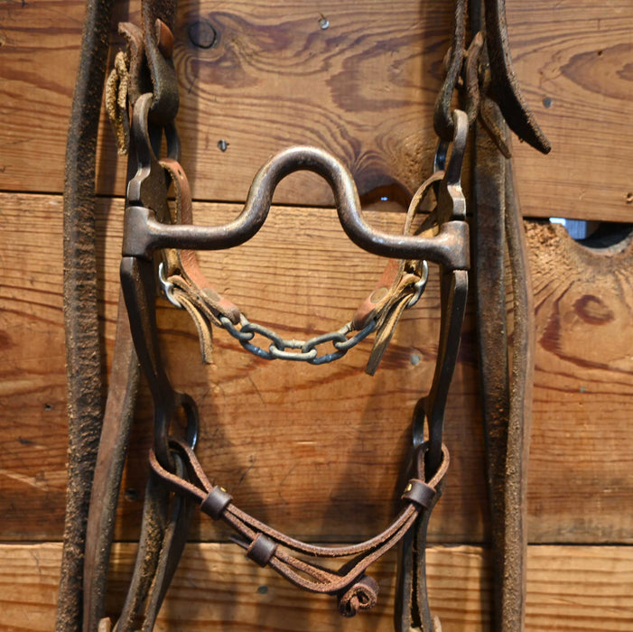 Phillip Casey Solid Port Bridle Rig w/ Split Ear Headstall