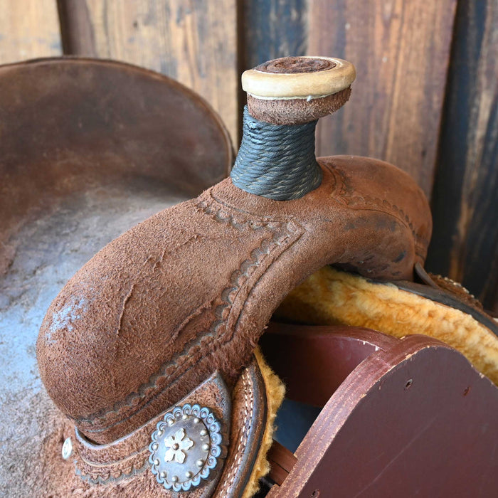 12" USED PATRICK SMITH TEAM ROPING SADDLE