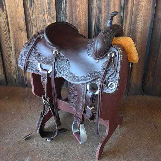 16" USED JEFF SMITH BEAU GALYEAN CUTTING SADDLE Saddles - Used Jeff Smith