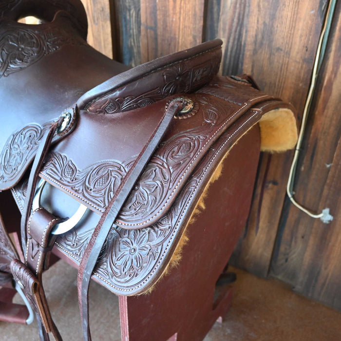 16" USED JEFF SMITH BEAU GALYEAN CUTTING SADDLE Saddles - Used Jeff Smith
