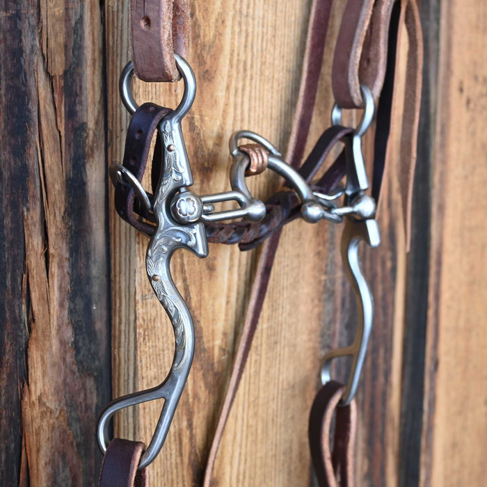 Kerry Kelley Silver Mounted 02S Ported Chain Bridle Rig w/Joe Hipp Leather