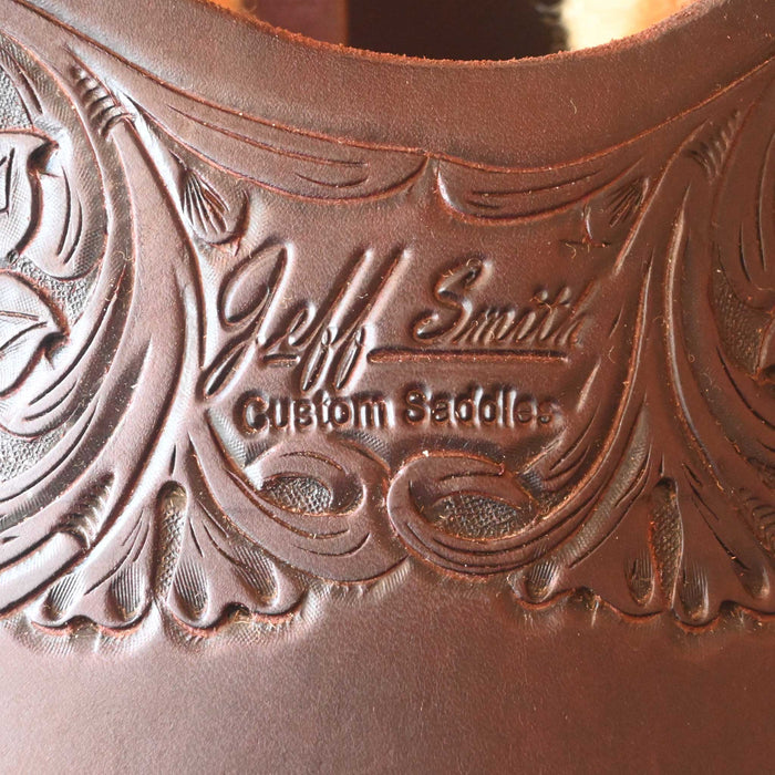 16" USED JEFF SMITH BEAU GALYEAN CUTTING SADDLE Saddles - Used Jeff Smith