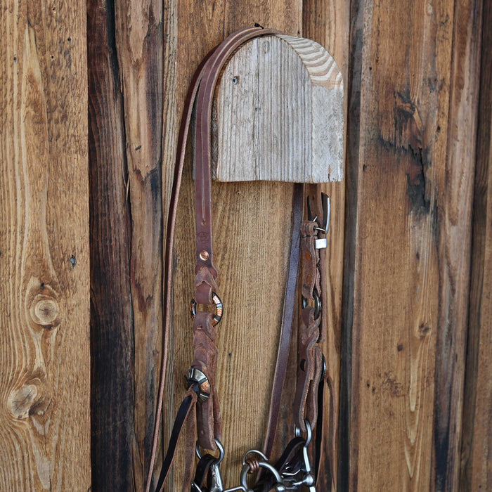 Kerry Kelley Silver Mounted 02S Ported Chain Bridle Rig w/Joe Hipp Leather