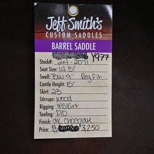 14.5" USED JEFF SMITH BARREL SADDLE