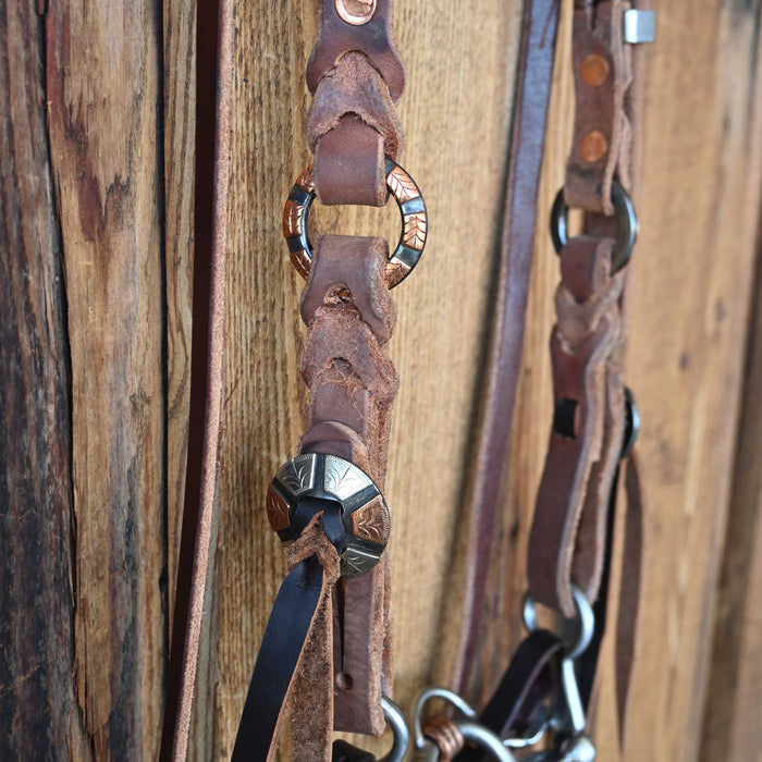 Kerry Kelley Silver Mounted 02S Ported Chain Bridle Rig w/Joe Hipp Leather